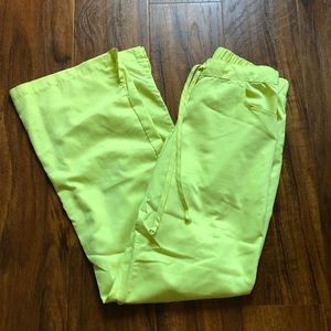 Barco bright yellow scrub pants